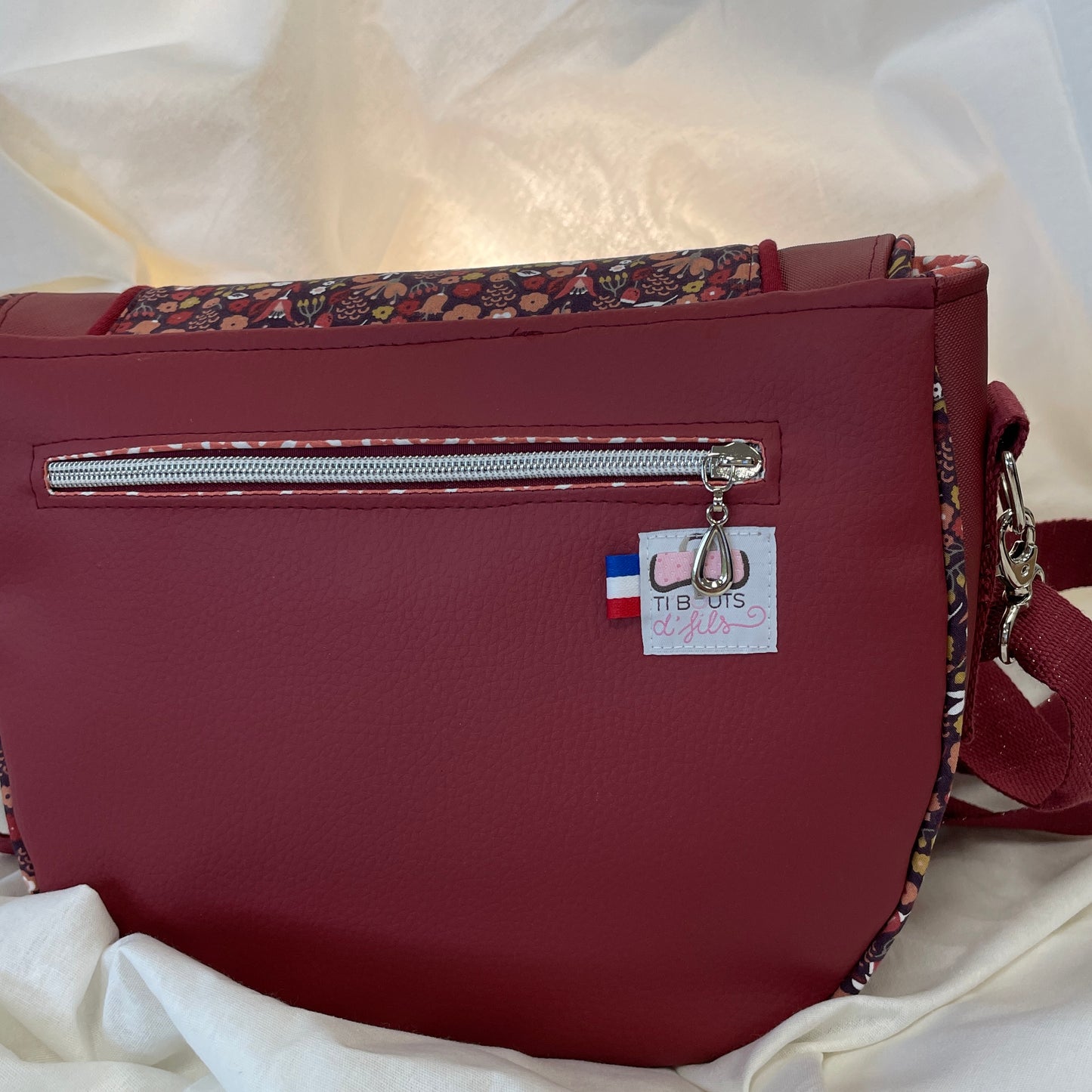 Besace Madison dos avec poche zippée