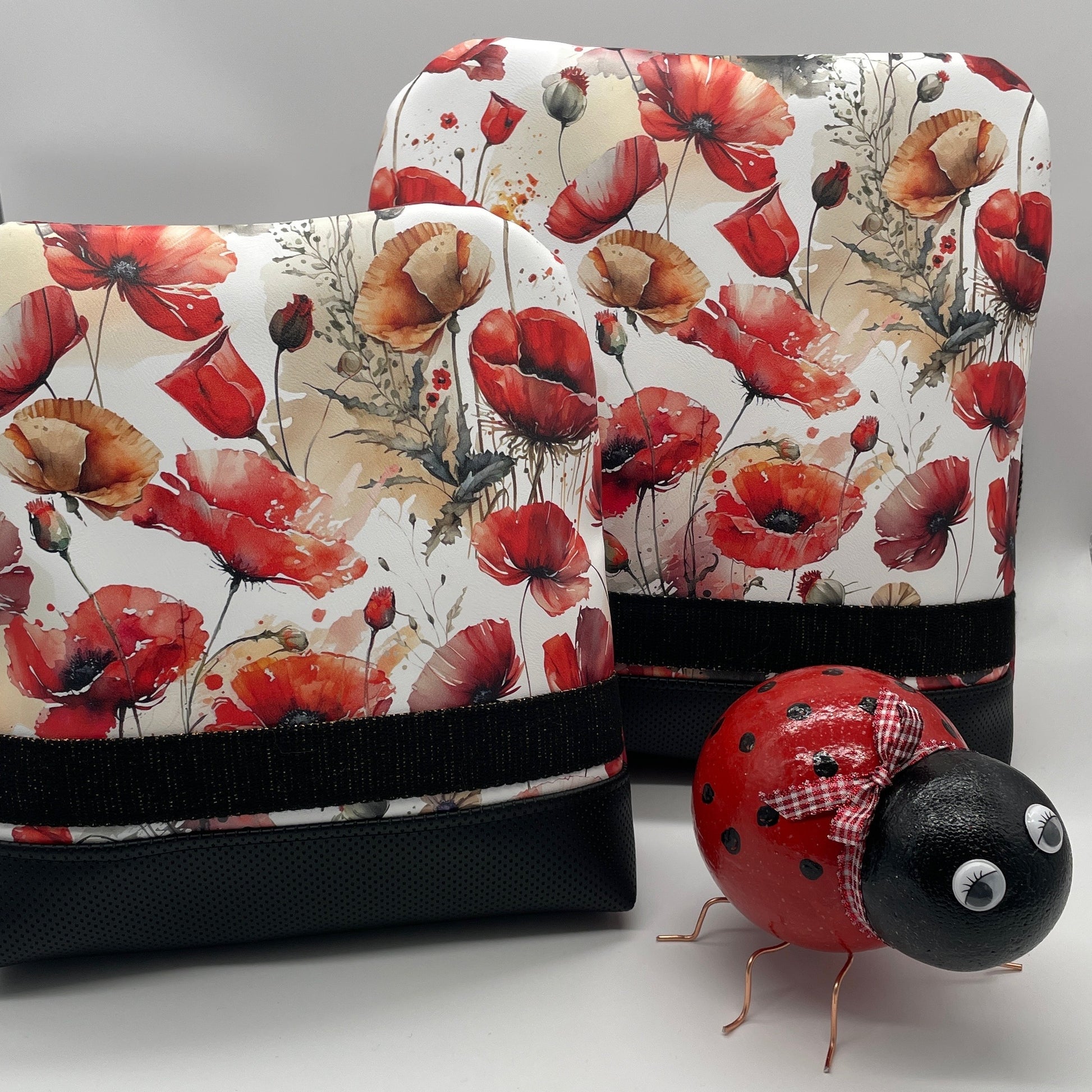 Sac à dos Volté simili imprimé coquelicots